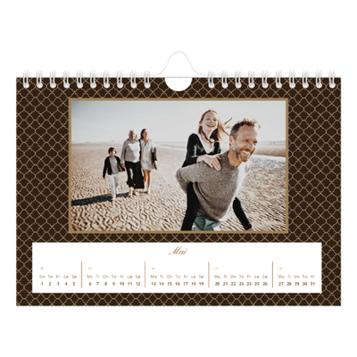 Fotokalender A5 — Geometrisk mønster [kalender-forside]