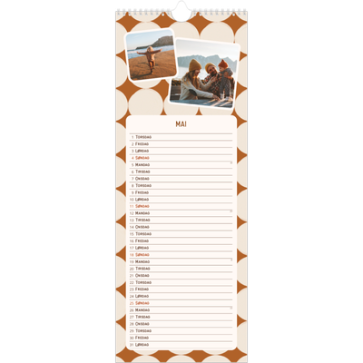 Fotokalender smal  — Retro mønstre [kalender-forside]