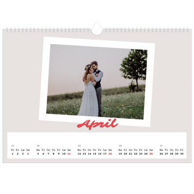 Fotokalender A3 — Signert trykk [April]