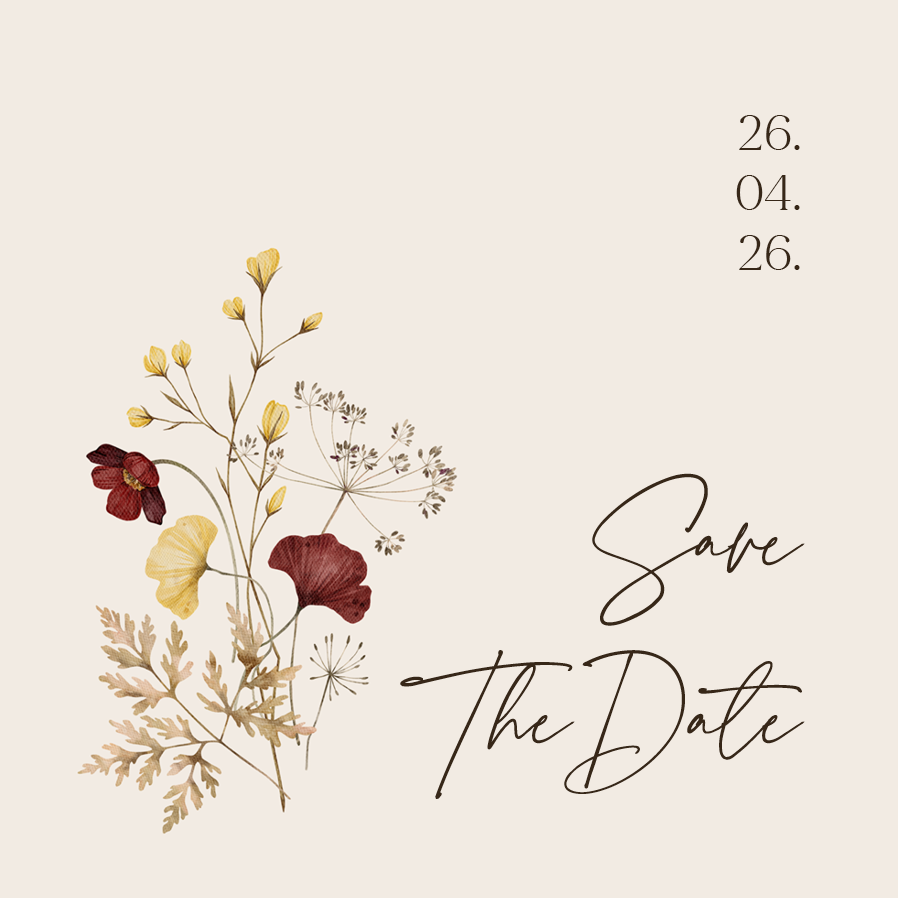 Save the date — Naturlige bryllupsløfter