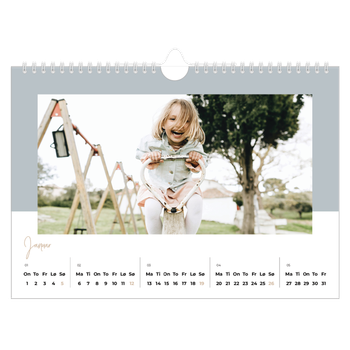 Fotokalender A4 — Kalender i jordfarger