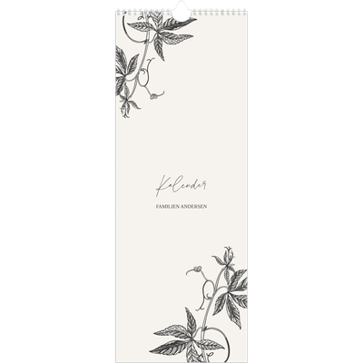 Fotokalender smal  — Blekk & blomst [kalender-forside]