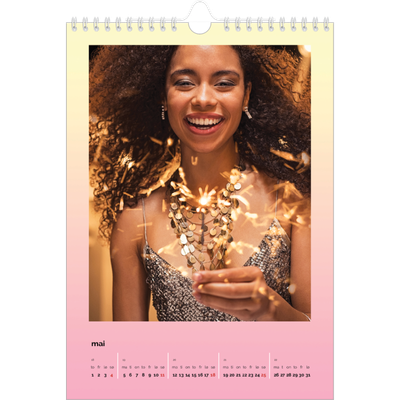 Fotokalender A4 (20 x 30 cm) — Pastelltoner [kalender-forside]