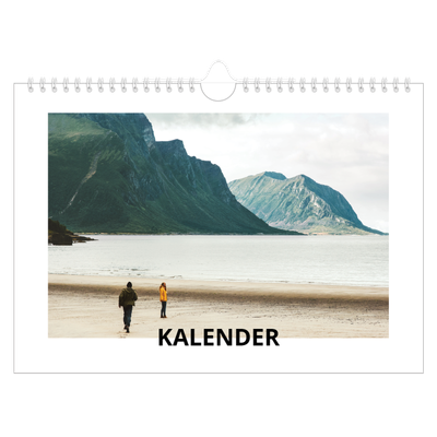 Fotokalender A4 — Hvit kalender [kalender-forside]