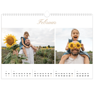 Fotokalender A3 — Elegant kalender [Februar]
