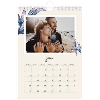 Fotokalender A5 — Malte blomster