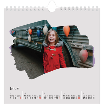 Fotokalender Kvadratisk — Malte bildefelt