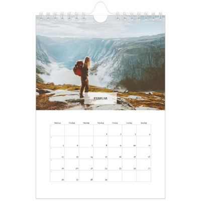 Fotokalender A5 — Klassisk kalender [Februar]