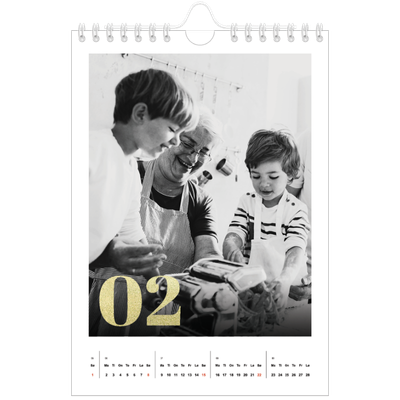 Fotokalender A5 — Glitter tall [Februar]