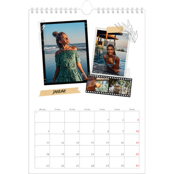 Fotokalender A4 — Scrapbook stil