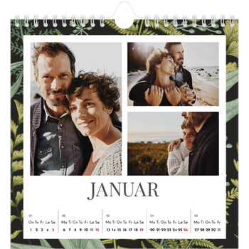 Fotokalender Kvadratisk — Blomstrende bakgrunner
