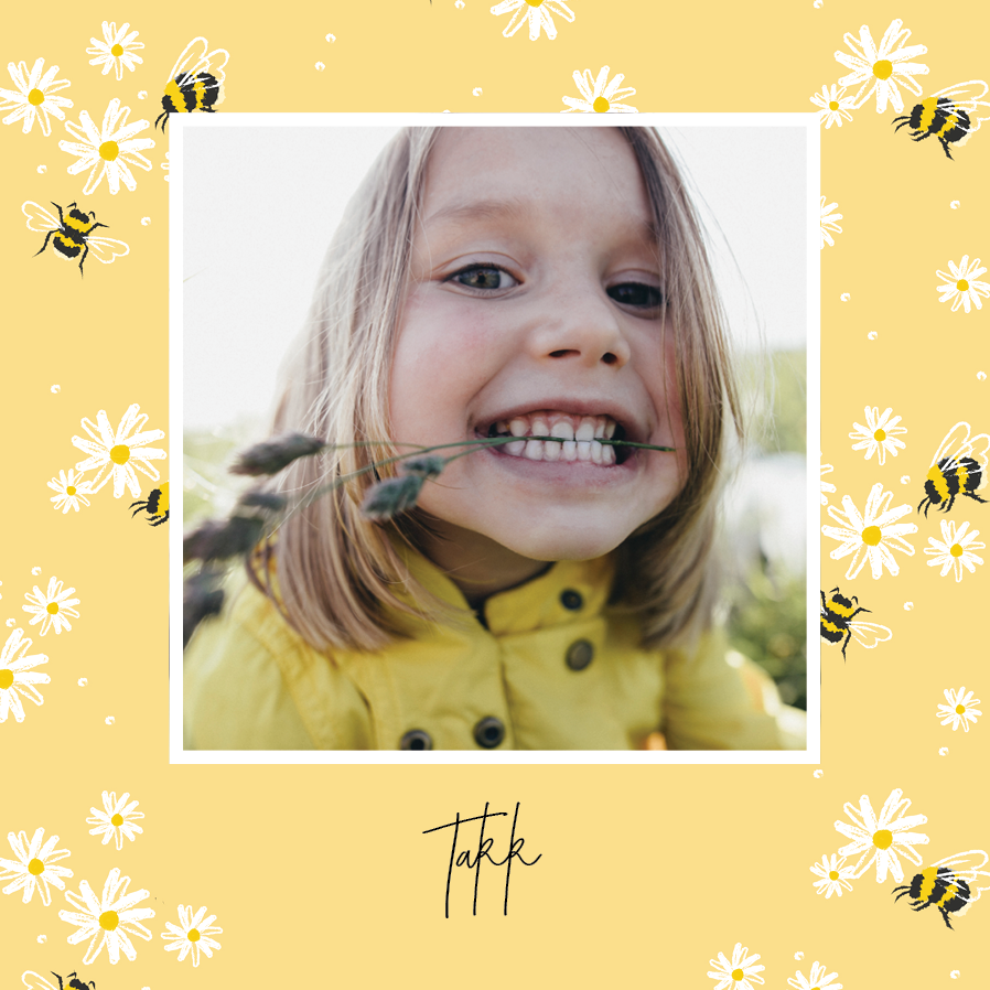 Takkekort — Takkekort med bier