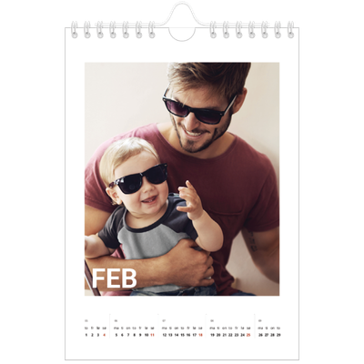 Fotokalender A5 — Stor måned [Februar]