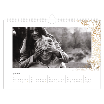 Fotokalender A4 — Gullblomster