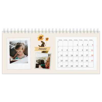 Bordkalendere — Vintage scrapbooking [Januar]