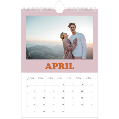 Fotokalender A5 — Retro rammer [April]