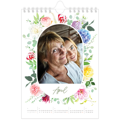 Fotokalender A5 — Klassiske blomster [April]