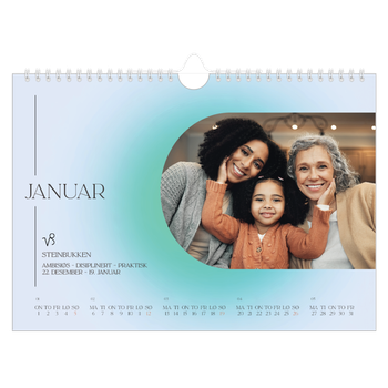 Fotokalender A4 — Astrologi gradient