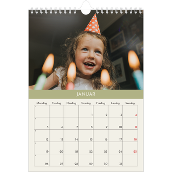 Fotokalender A4 — Pastellkapitler