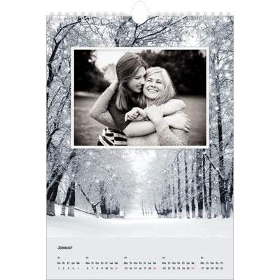 Fotokalender A4 (20 x 30 cm) — Fire årstider [Januar]