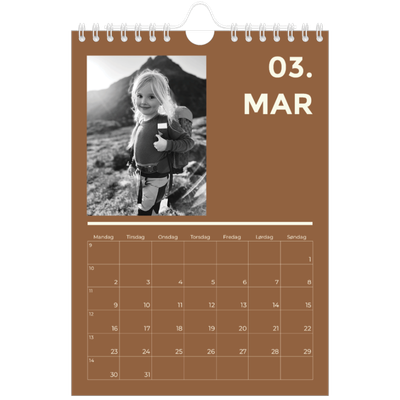 Fotokalender A5 — Moderne og dristig [Mars]
