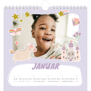 Fotokalender Kvadratisk — Magisk regnbue