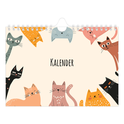 Fotokalender A5 — Kattepoter og kruseduller [kalender-forside]