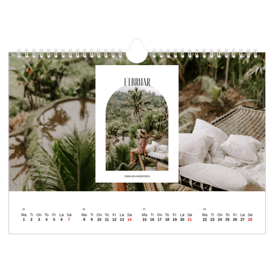 Fotokalender A4 — Den åpne buen [Februar]