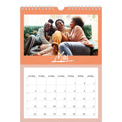 Fotokalender A4 (20 x 30 cm) — Fargerik kalender [kalender-forside]