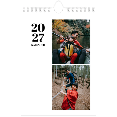 Fotokalender A5 — Serif og øyeblikk [kalender-forside]