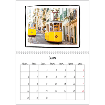 Fotokalender A4 dobbel — Albumøyeblikk
