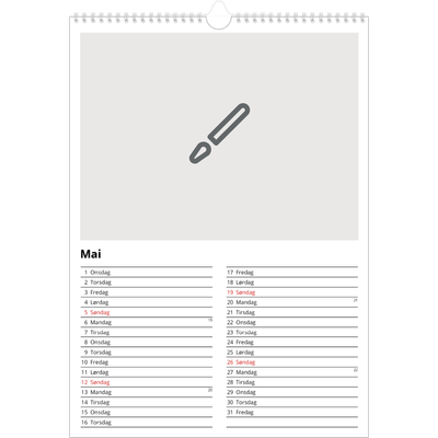 A3 Månedskalender — Design selv [kalender-forside]