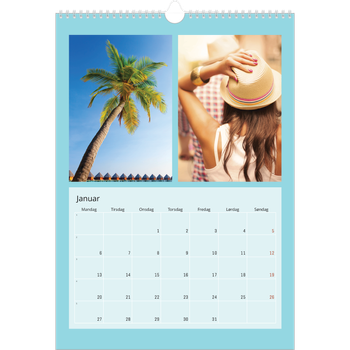 Fotokalender A3 — Skarpe farger