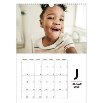 Fotokalender A3 — Bokstav i fokus