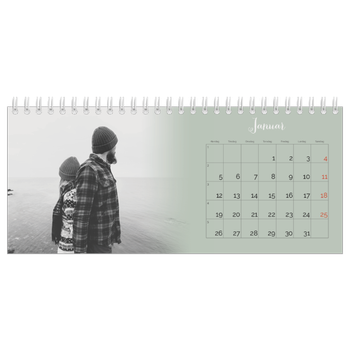 Bordkalender med foto — Grønn gradering
