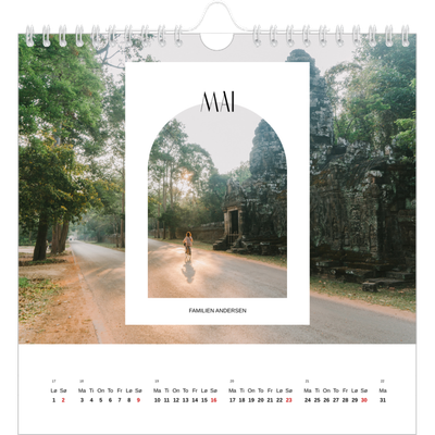 Månedskalender kvadratisk — Den åpne buen [Mai]