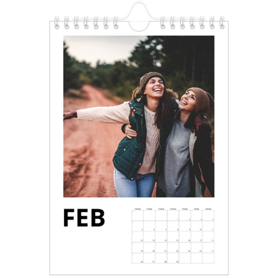 Fotokalender A5 — Hvit kalender [Februar]