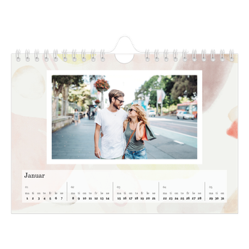 Fotokalender A5 — Akvarellformer