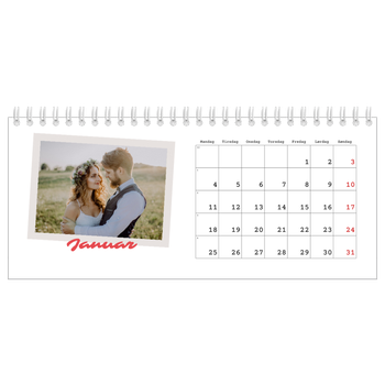Bordkalender med foto — Signert trykk