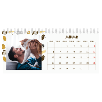 Bordkalender med foto — Leken kattunge