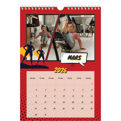 Fotokalender A4 (20 x 30 cm) — Tegneserie [Mars]