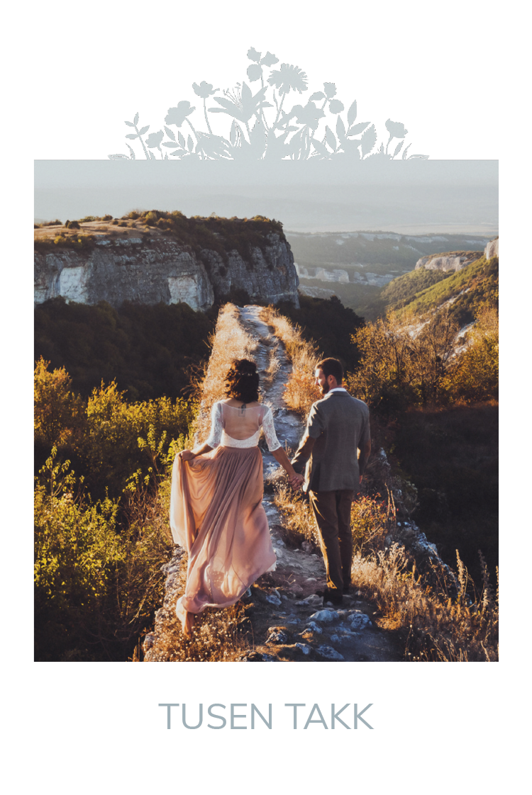 Takkekort — Blomstermotiv