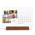 Bordkalender med trestativ - Liggende  — Byferie (hvit) [Mars]