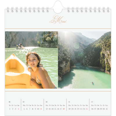 Månedskalender kvadratisk — Elegant gull [kalender-forside]