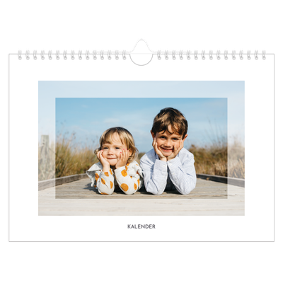 Fotokalender A4 — Transparente rammer [kalender-forside]