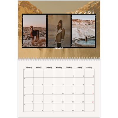 Fotokalender A4 dobbel (30 x 40 cm) — Eventyrlyst [kalender-forside]