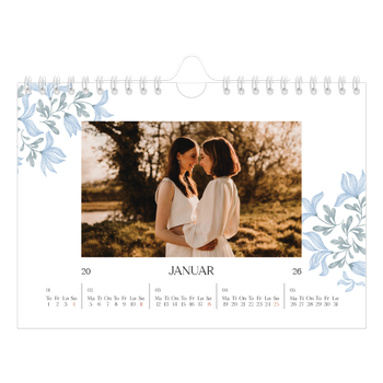 Fotokalender A5 — Elegant blomstret
