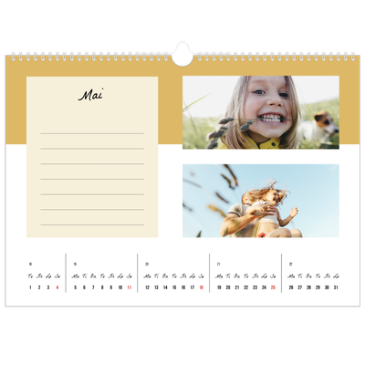 Fotokalender A3 — Kalender med "To do"-liste [kalender-forside]