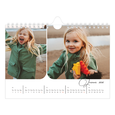 Fotokalender A5 — Øyeblikksbilder og skrift [Januar]