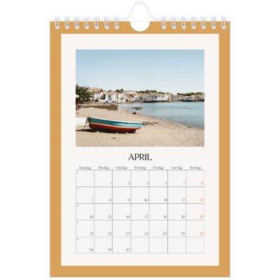 Fotokalender A5 — Klassiske farger [April]